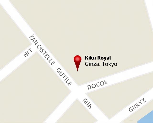Kiku Royalの銀座における場所を示す地図